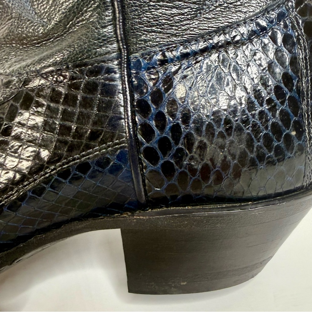 Tony Lama Exotic Leather/Snakeskin Western Boots Womens 8.5M - Picture 10 of 14